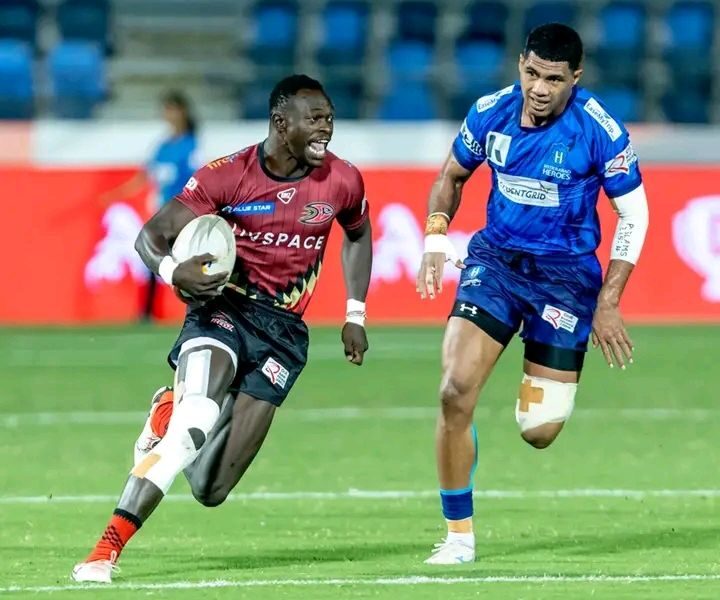 Patrick Odongo in action for Delhi Redz at RPL PHOTO/Delhi Redz