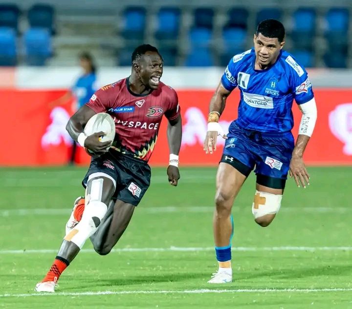Patrick Odongo in action for Delhi Redz at RPL PHOTO/Delhi Redz