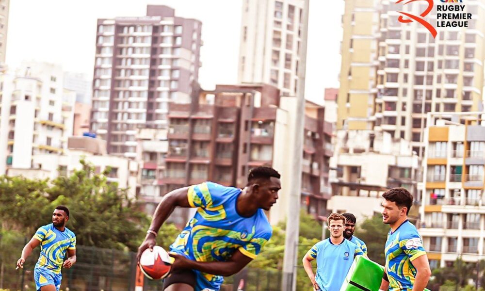 Kenya 7s star Kevin Wekesa playing for Hyderabad Heroes in the Rugby Premier League. PHOTO/Rugby Premier League