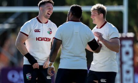 British & Irish Lions squad prepare for Western Force clash. PHOTO/Official Lions/Facebook