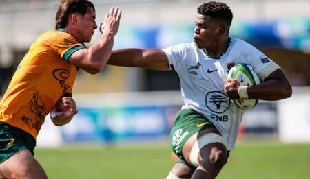 Junior Springboks in action vs Australia.PHOTO/Springboks