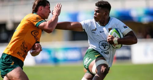 Junior Springboks in action vs Australia.PHOTO/Springboks