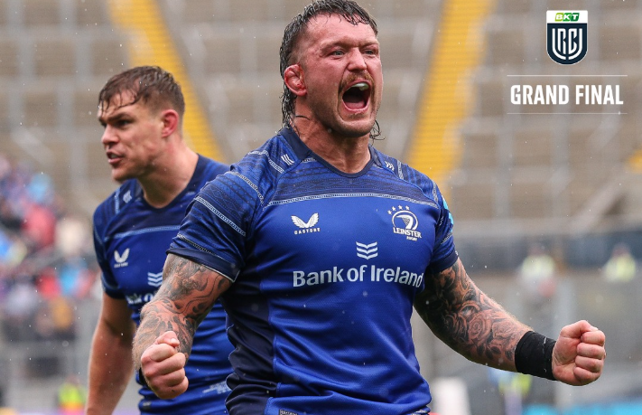 Leinster celebrate afer winning URC title. PHOTO/URC/Facebook