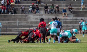 South Africa Women in Action against Uganda. PHOTO/Courtesy