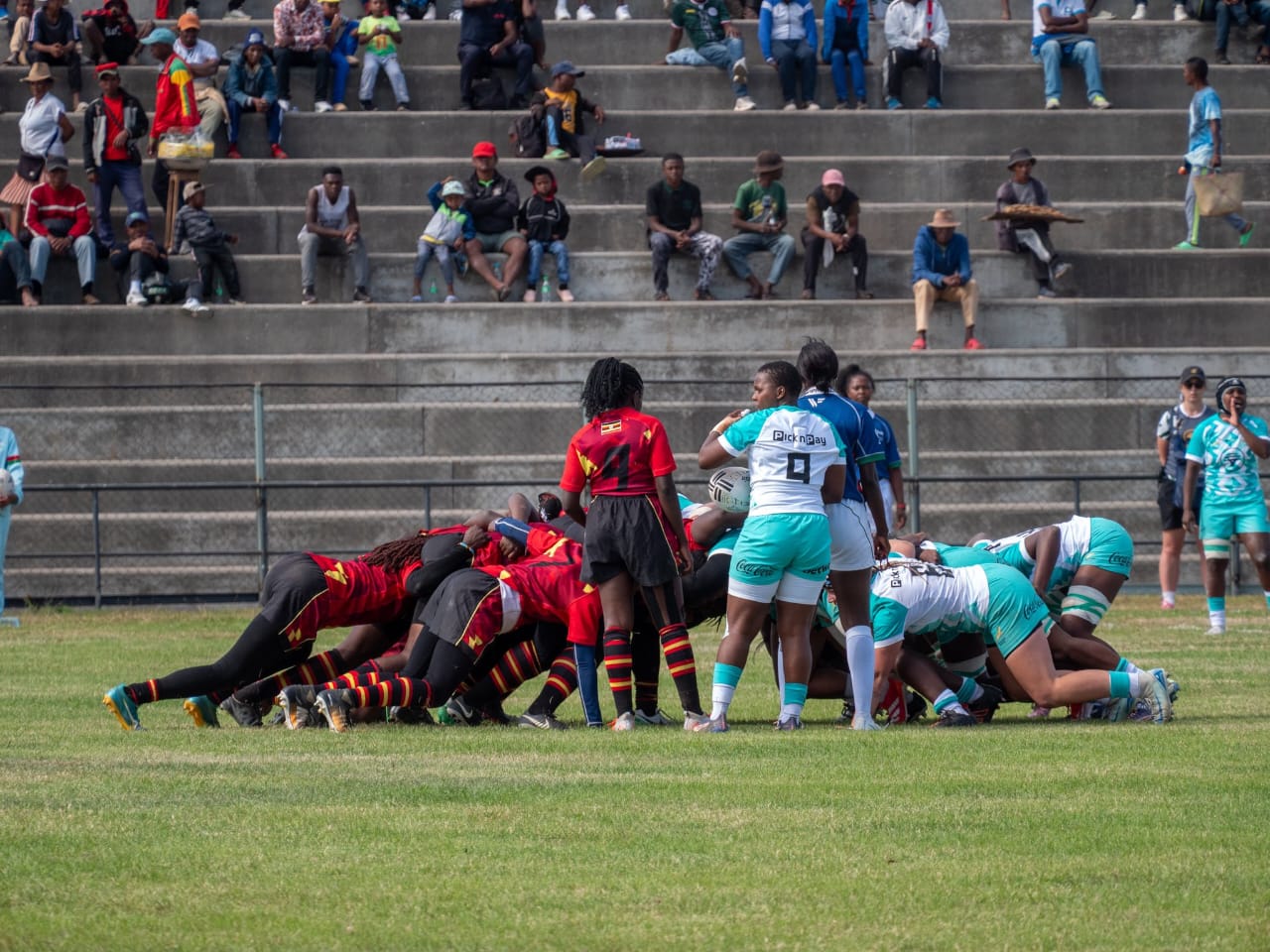 South Africa Women in Action against Uganda. PHOTO/Courtesy