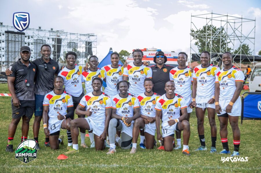 Uganda's Emerging Cranes pose for a photo. PHOTO/KAMPALA 7s/X
