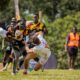 Uganda Emerging Cranes in action against Nondies at Kampala 7s. PHOTO/KAMPALA 7s/X