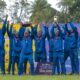 KCB players celebrate with the Driftwood 7s trophy. PHOTO/KCB RUGBY FB
