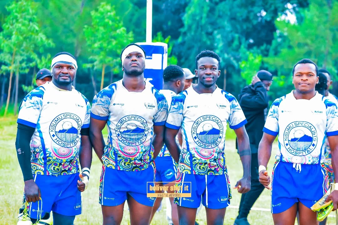 Joseph Wanjala second from left has joined KCB rugby from Kabras RFC. PHOTO/Boliver