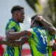 KCB Rugby celebrate after scoring at the Driftwood 7s. PHOTO/ KCB Rugby/ Facebook