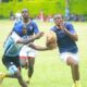 Action between Nairobi School and Bishop at KSSSA National 7s. PHOTO/Purity Kemunto