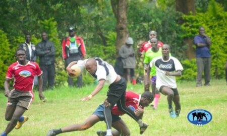 St Peter's Mumias player tries to breakway in the KSSSA National 7s. PHOTO/Purity Kemunto