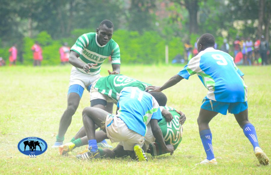 Bwake boys in action against Laiser Hill School. PHOTO/Purity Kemunto