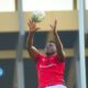 Andy Cole Omolo in training ahead ofUganda's match. PHOTO/Scrummage