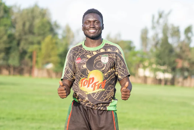 Kisumu RFC new signing Barry Opondo in a past event. PHOTO/Barry Opondo/Instagram