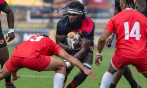 Morocco in action against Uganda at 2025 Rugby Africa Cup.PHOTO/Rugby Afrique/FB