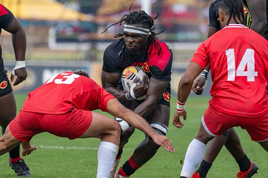 Morocco in action against Uganda at 2025 Rugby Africa Cup.PHOTO/Rugby Afrique/FB
