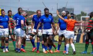 Namibia 7s in action against Senegal at Rugby Africa Cup.PHOTO/Namibia Rugby/FB
