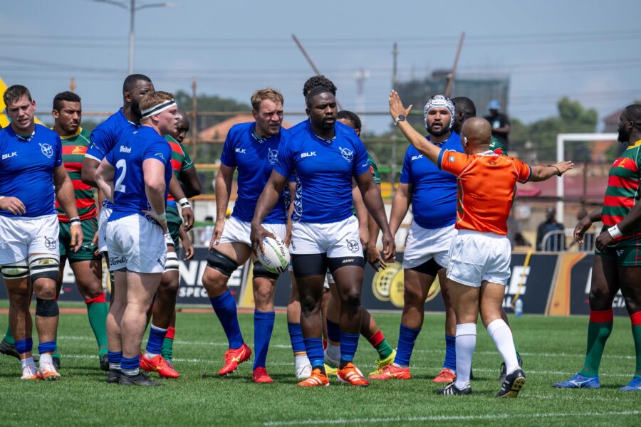 Namibia 7s in action against Senegal at Rugby Africa Cup.PHOTO/Namibia Rugby/FB