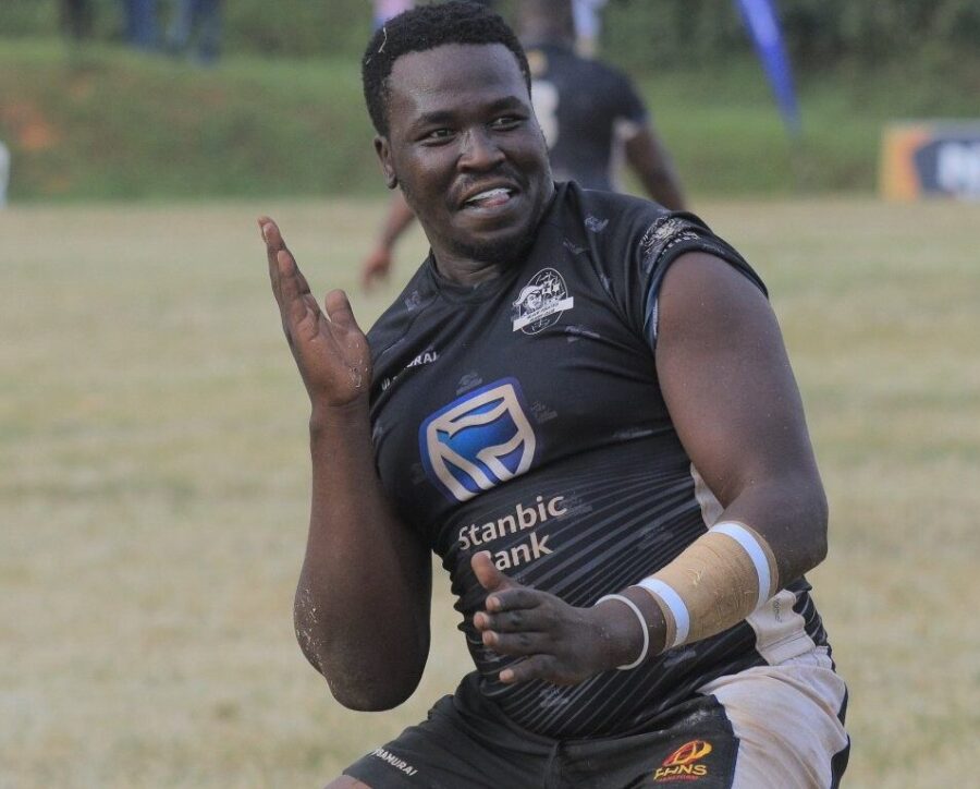 Emong Eliphaz in action for Uganda's Black Pirates RFC./PHOTO/COURTESY/X