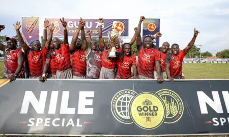 Bufaloes celebrate after being crowned Gulu 7s champions. PHOTO/Courtesy X