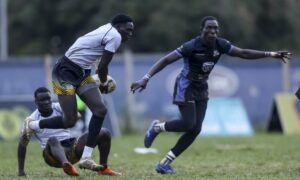 Walukuba and Black Pirates in action at the 2025 Gulu 7s. PHOTO/WALUKUBA RUGBY X