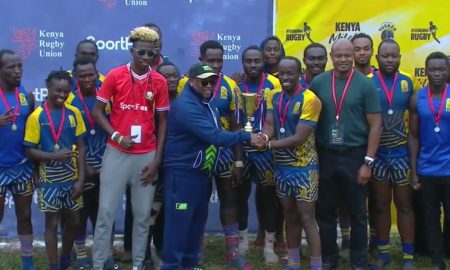 Homeboyz RFC squad during jersey presentation. PHOTO/Screen Grab