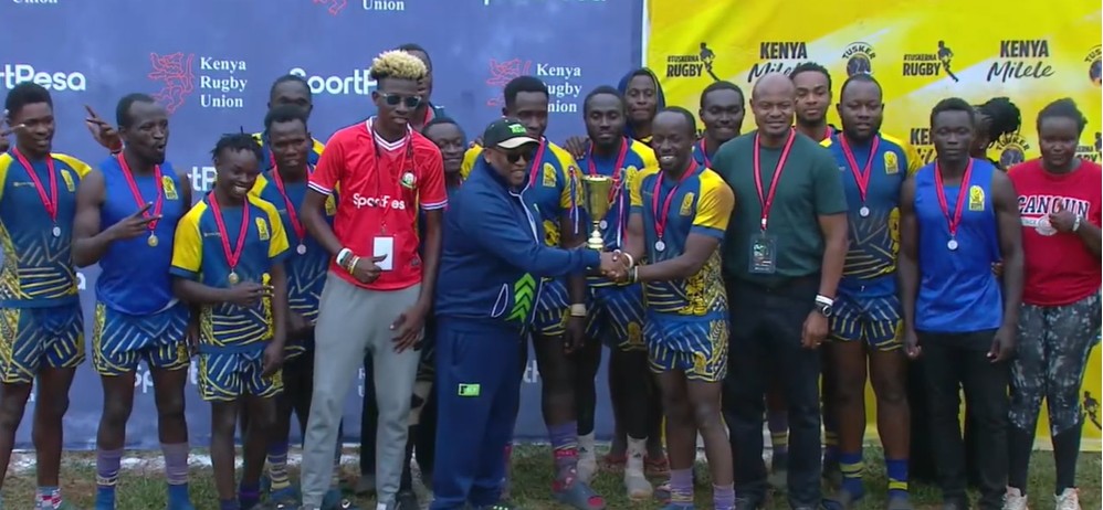 Homeboyz RFC squad during jersey presentation. PHOTO/Screen Grab