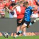 Griquas player kicker takes a kick against Lions. PHOTO/Griquas/FB