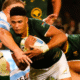 Sacha Feinberg-Mngomezulu in action against Argentina. PHOTO/Springboks