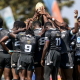 Black Pirates huddle in the Rujumba 7s. PHOTO/Black Pirates