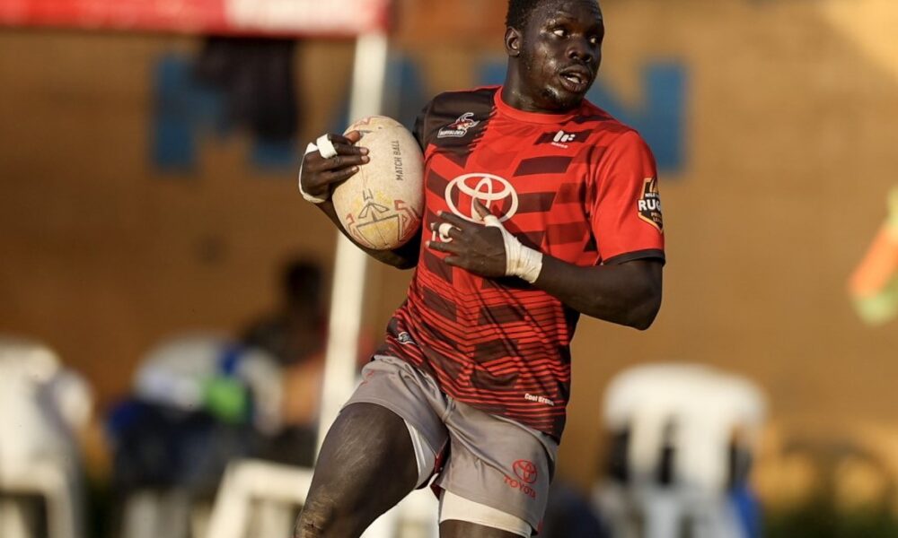 Fat Moses Watmon in action for Buffaloes RFC.PHOTO/@Uganda7series/X