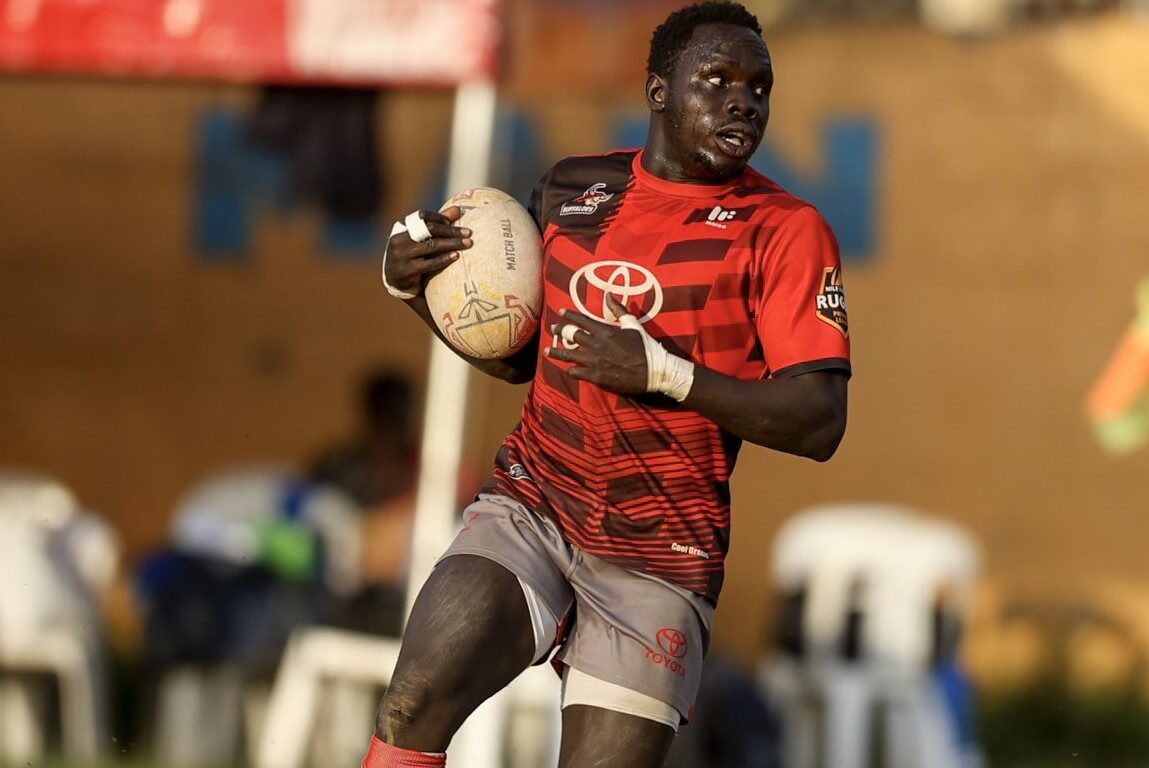 Fat Moses Watmon in action for Buffaloes RFC.PHOTO/@Uganda7series/X