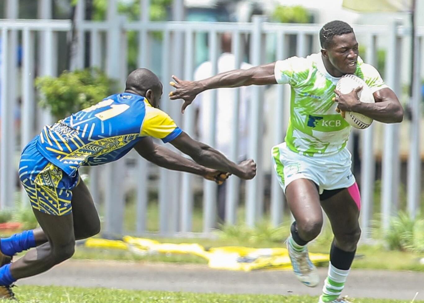 KCB's Floyd in Action Against Homeboyz RFC at the 2025 Dala 7s. PHOTO/KCBRUGBY FACEBOOK
