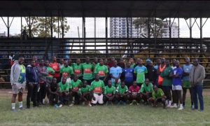 Nyanza Region u-18 squad during trial. PHOTO/KRU