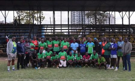 Nyanza Region u-18 squad during trial. PHOTO/KRU