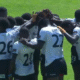 Kenya Morans squad huddle during the Safari 7s tournament. PHOTO/Screengrab