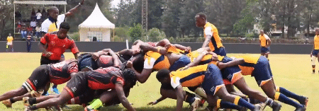 Action betwen USIU Martial-Kabete Stallions. PHOTO/Screengrab