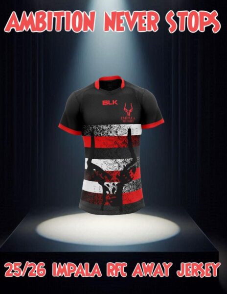 Impala RFC new Away jersey .PHOTO/IMPALA RFC