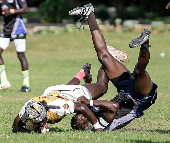 Contest between Hippos and Gulu City Falcons at the 2025 Uganda cup. PHOTO/ @UgandaCup/X