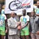 JKUAT Cougars squad handing over trophy. PHOTO/JKUAT Cougars