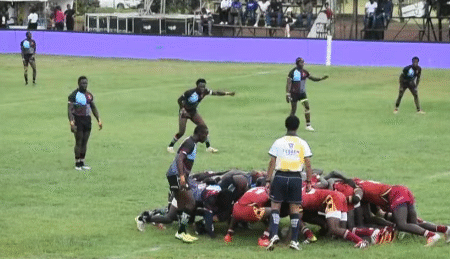 Scrum contest between Blad Blad amd Lemua Harlequin. PHOTO/Screen grab