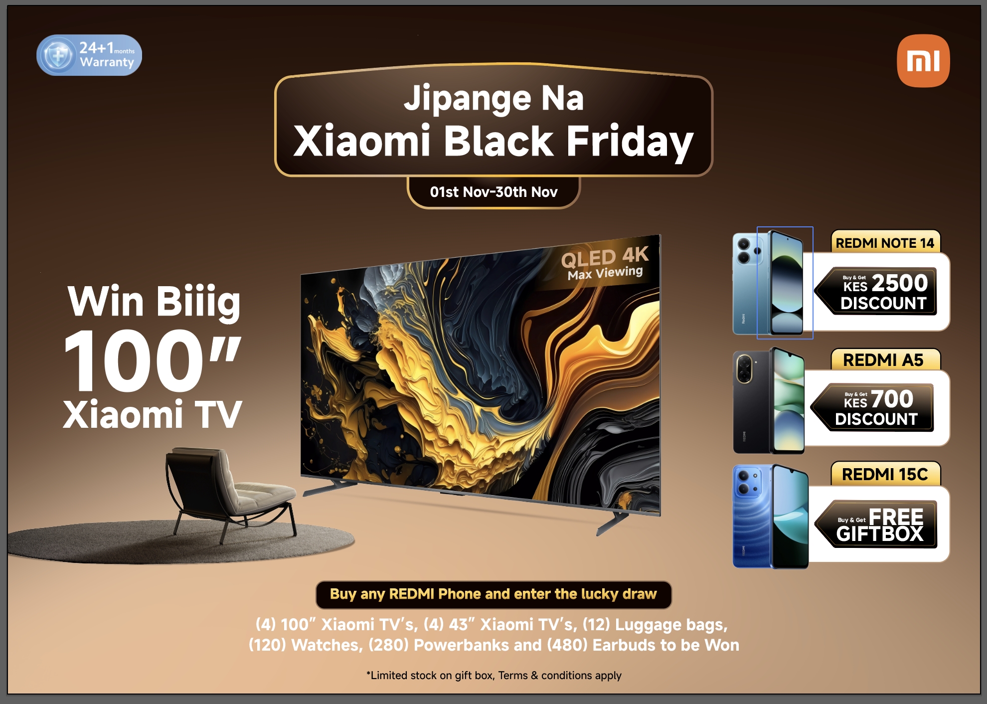 Xiaomi Kenya is officially launching the Month of All Black Fridays, setting a new benchmark