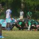 A scrum contest between Kabras RFC and MMUST. PHOTO/Scrummage Africa