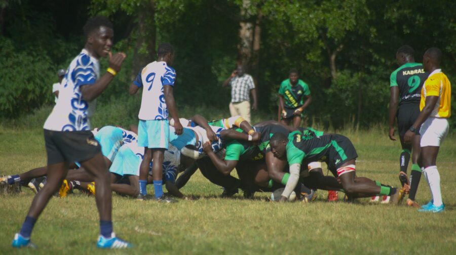 A scrum contest between Kabras RFC and MMUST. PHOTO/Scrummage Africa