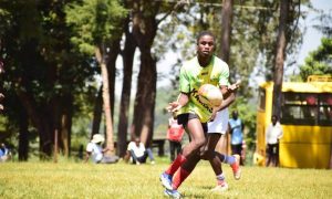 Mike Lukusi in a past action for Kabras RFC. PHOTO/Scrummage Africa