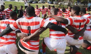 Impala RFC huddle in past Kenya Cup contest. PHOTO/Impala RFC