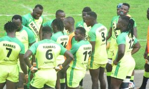 Kabras RFC line up for a past Kenya Cup match. PHOTO/Scrummage Africa