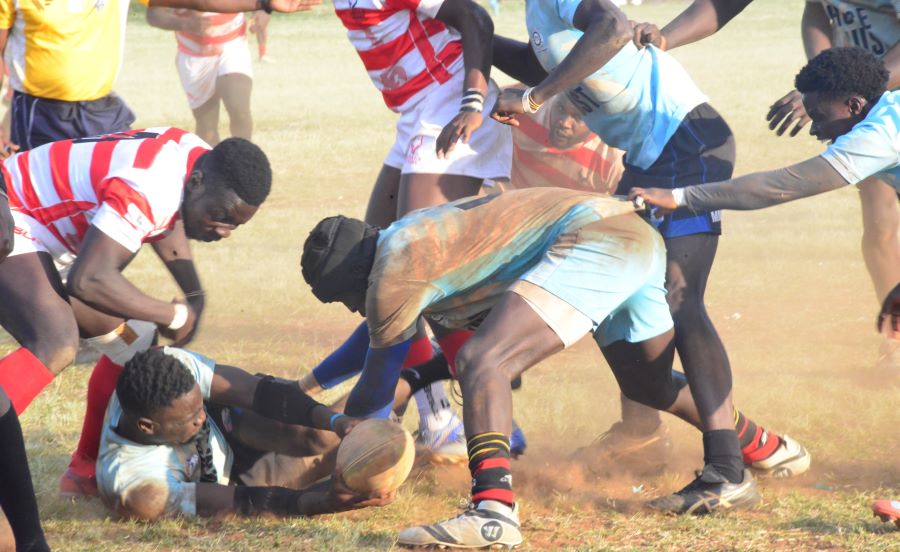 MMUST Rugby in a Kenya Cup clash. PHOTO/Scrummage Africa