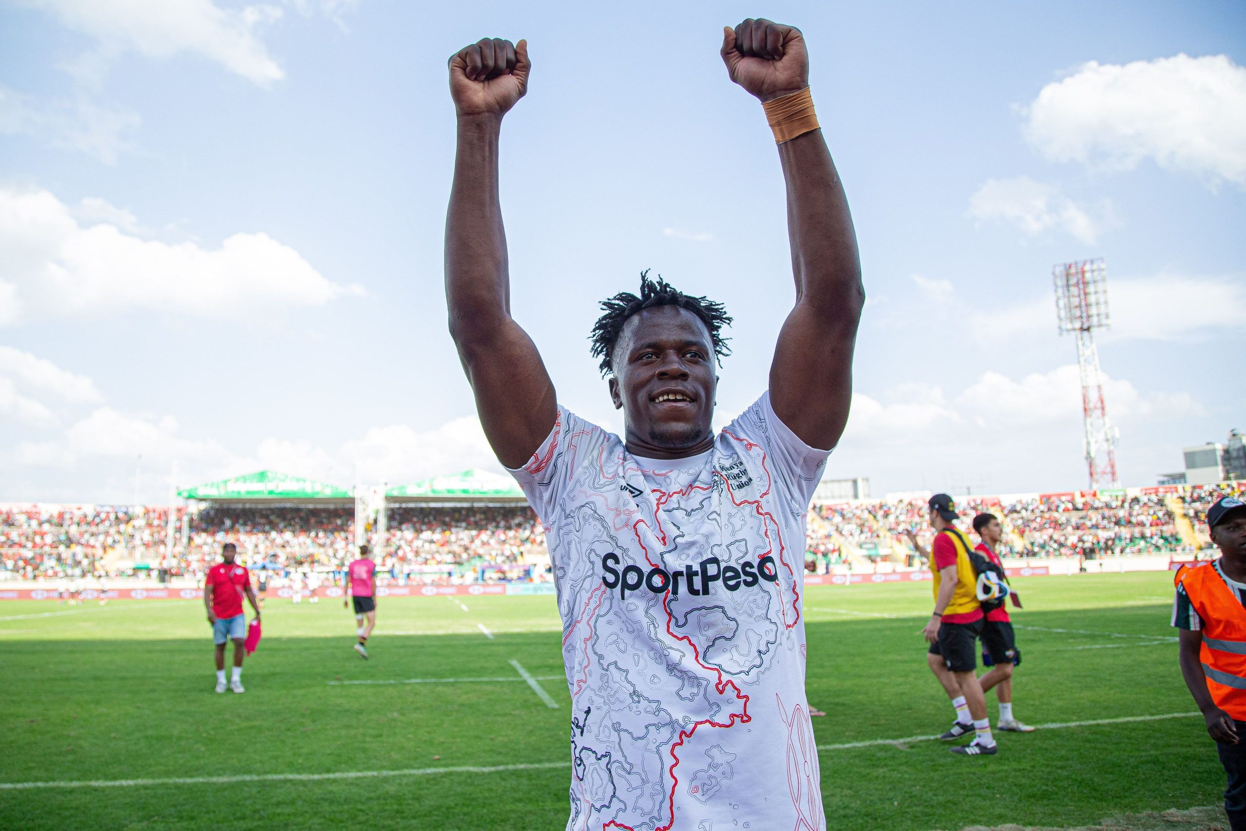 Kenya 7S forward John Okoth at Nyayo during SVNS 2. PHOTO/World Rugby